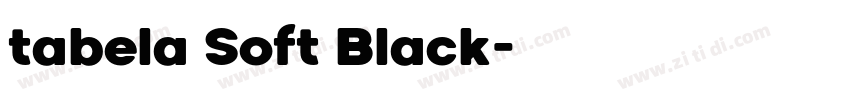 tabela Soft Black字体转换